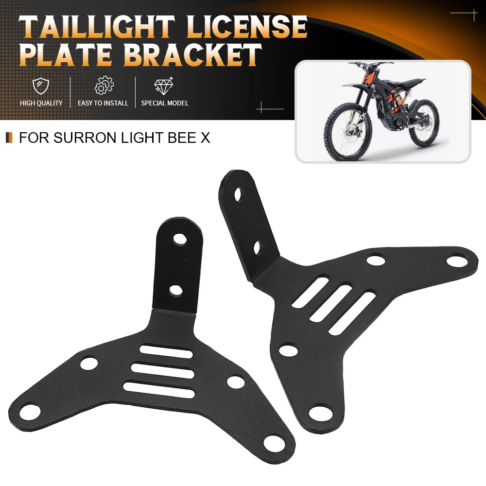 

For SURRON Light Bee X SUR-RON Light BeeX Taillight License Plate Bracket License Plate Relocation Bracket Fender Eliminator Kit