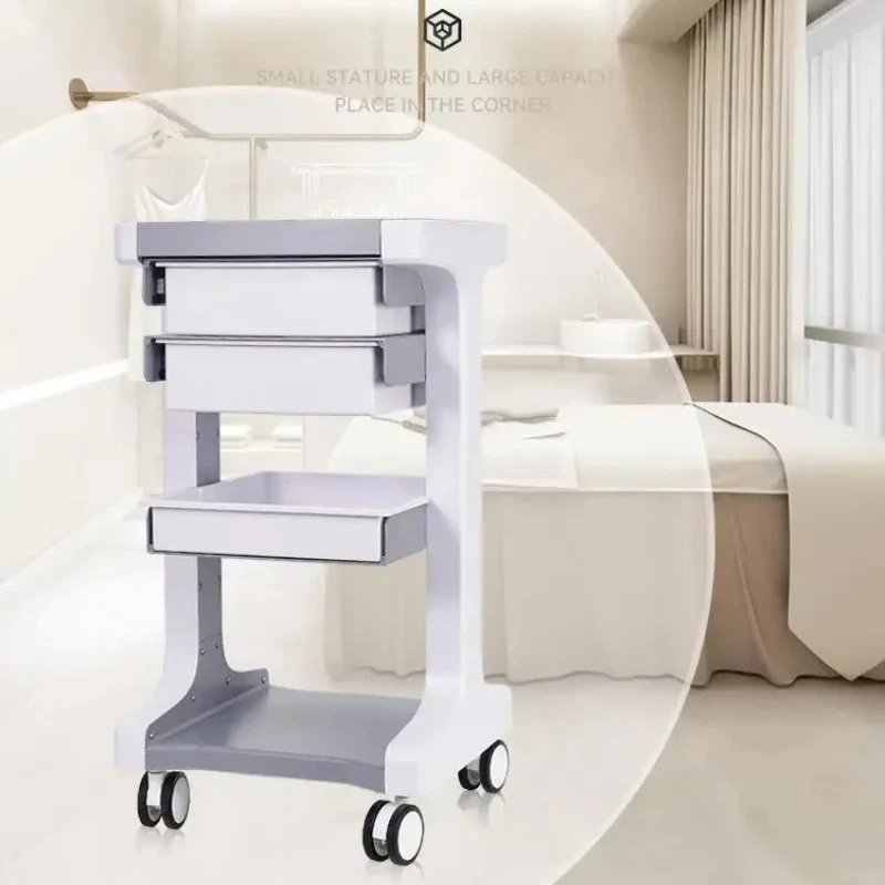 

Same High-end Beauty Salon Special Trolley Shelf Aesthetic Auxiliary Cart Chariot Carro Auxiliar Con Ruedas Salon Furniture
