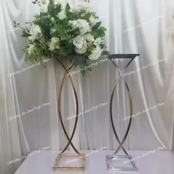 Factory Direct Black Metal Flower Stands Wedding Road Lead Party Table Centerpieces for Table Events Flowers