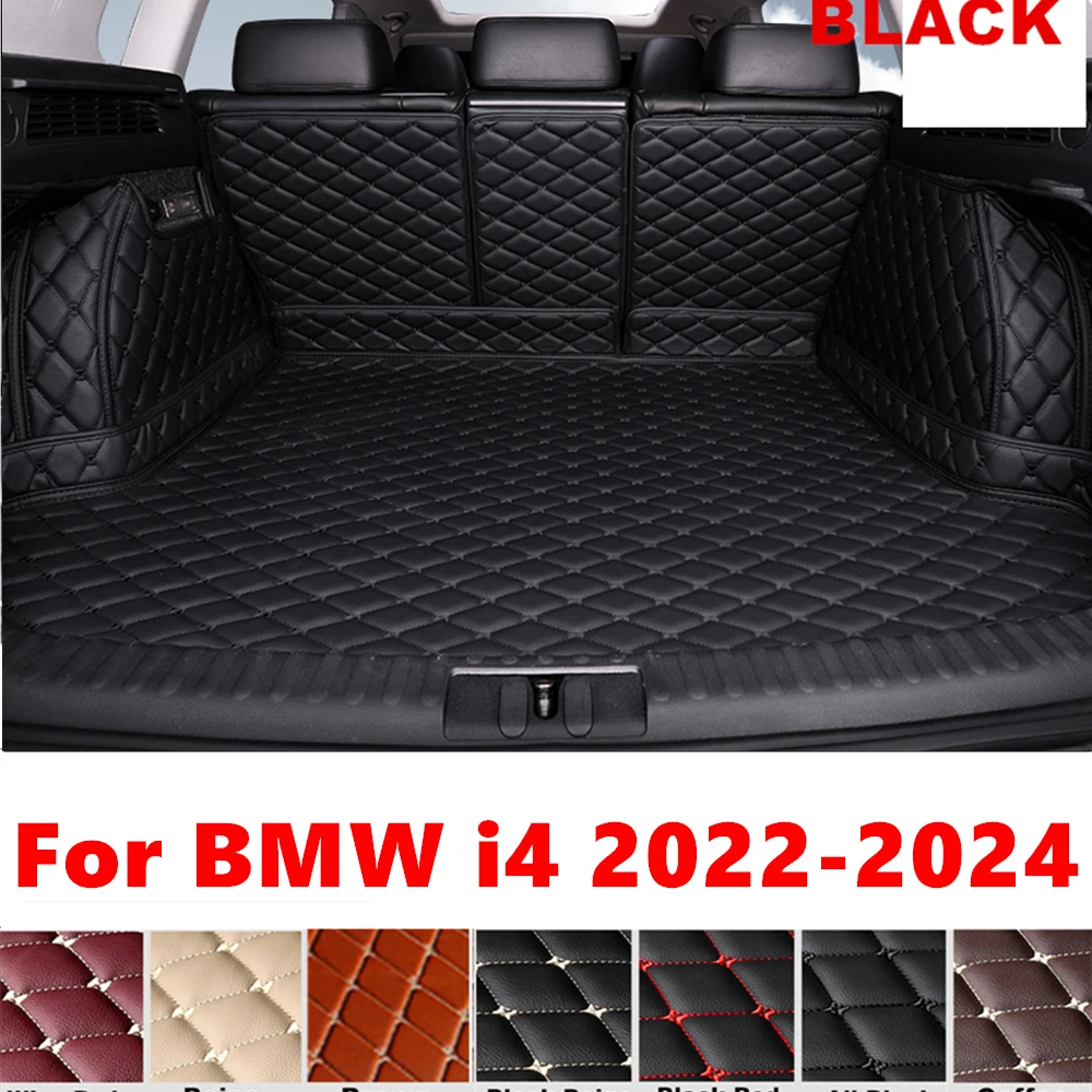 Full Set Car Rear trunk mat for BMW i4 I4 2024 2023 2022 Cargo Liner Tail Boot luggage Pad Protect Cover Carpet Interior Parts