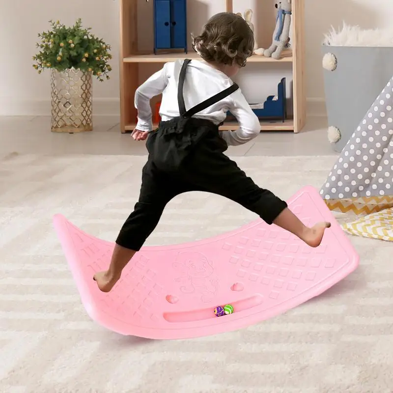 Toddler Rocker Wobble Non-Slip Sensory Training Seesaw Toy Balance Training Equipment For Boys Girls. Children Kids Holding