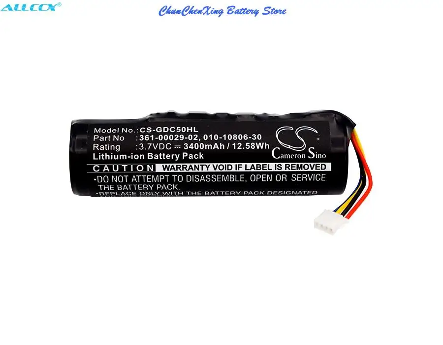 OrangeYu 3400mAh Battery 361-00029-02 for Garmin Alpha 100, DC50, GAA002, GAA003, GAA004, T5, TT10, TT10 Dog Device, TT15