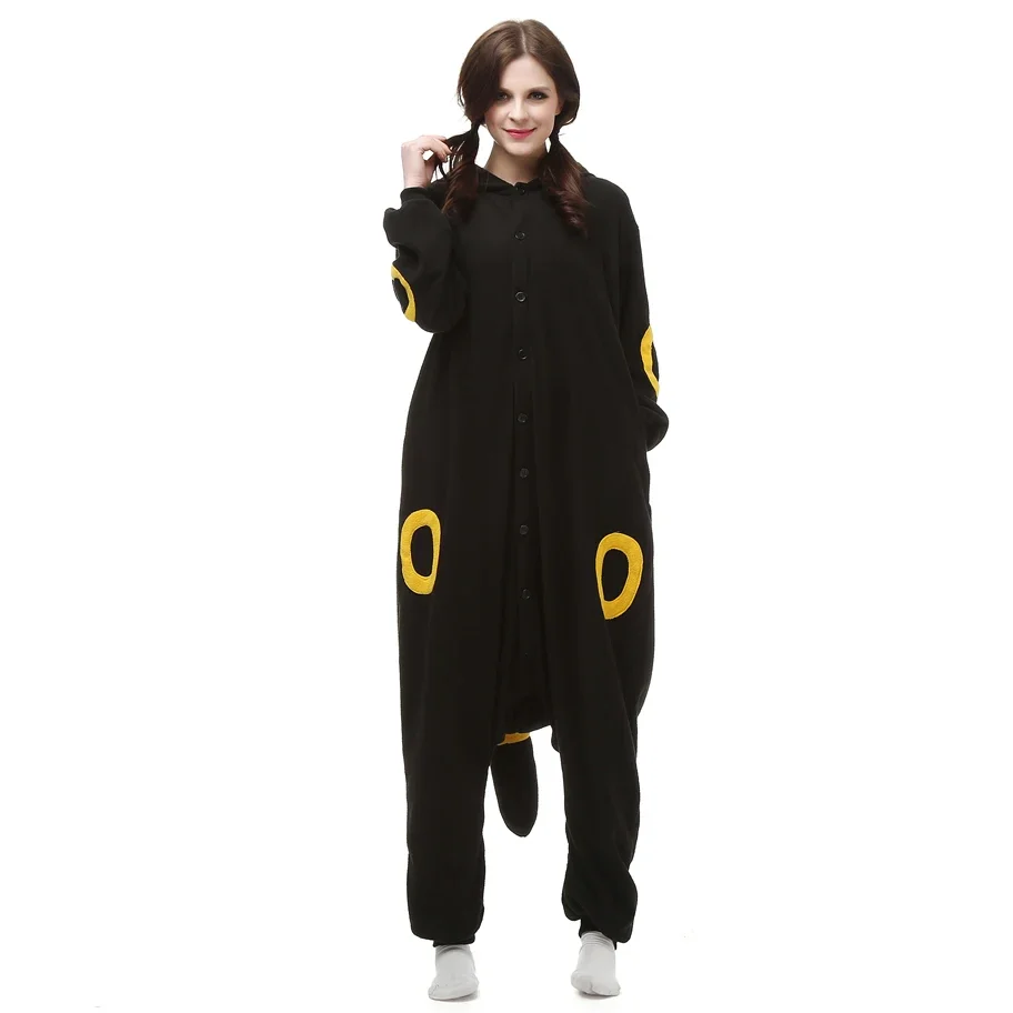 女性のための全身コスプレ衣装、着ぐるみパジャマ、ハロウィーン、クリスマス、黒と黄色、マンブレ、ワンピース