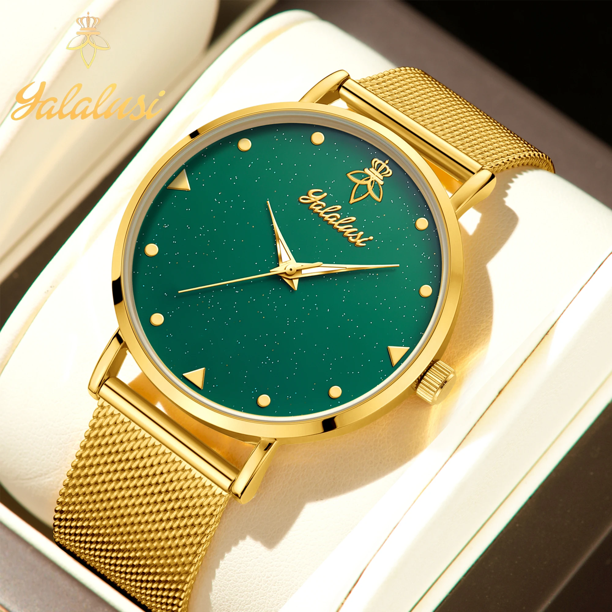 ساعة كوارتز رجالية كاجوال من YaLaLuSi بتصميم بسيط من الفولاذ المقاوم للصدأ تتضمن صندوق ساعة وتغليف هدية للرجال #1