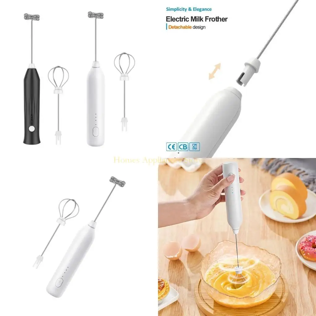 D0AB صانع رغوة الحليب المحمول للقهوة، خلاط مشروبات كهربائي قابل لإعادة الشحن #1