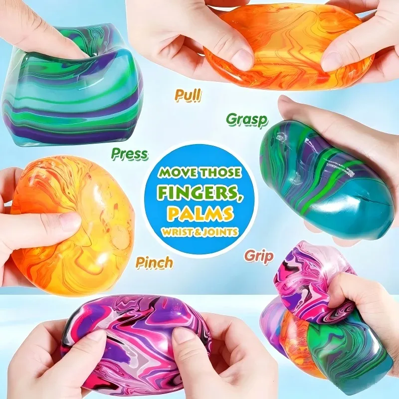 1/3 Pcs Needoh's Same Flowing Ice Block Kneading and Pressure Relief Toy Slow Rebound Block Malt Sugar Kneading