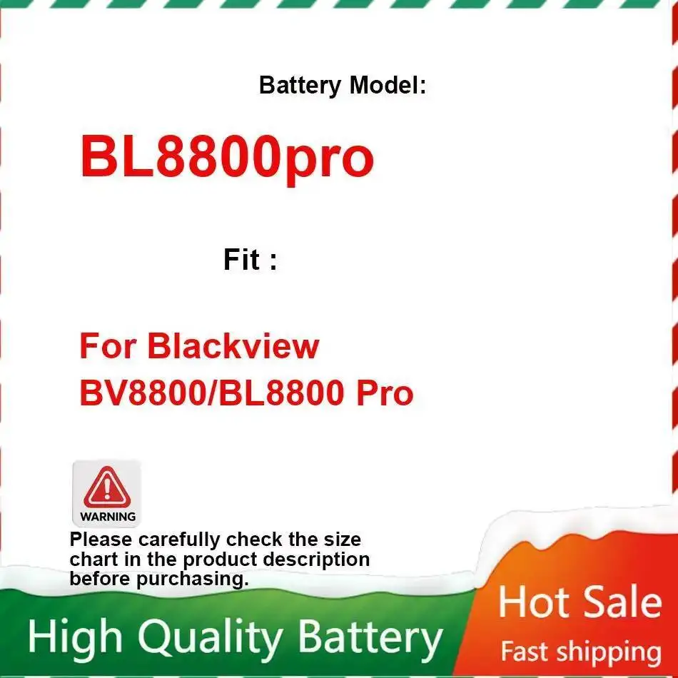 

Mobile Phone Battery Long Lasting For Blackview BV8800 BL8800 Pro Premium Replacement 8380Mah Bl8800pro