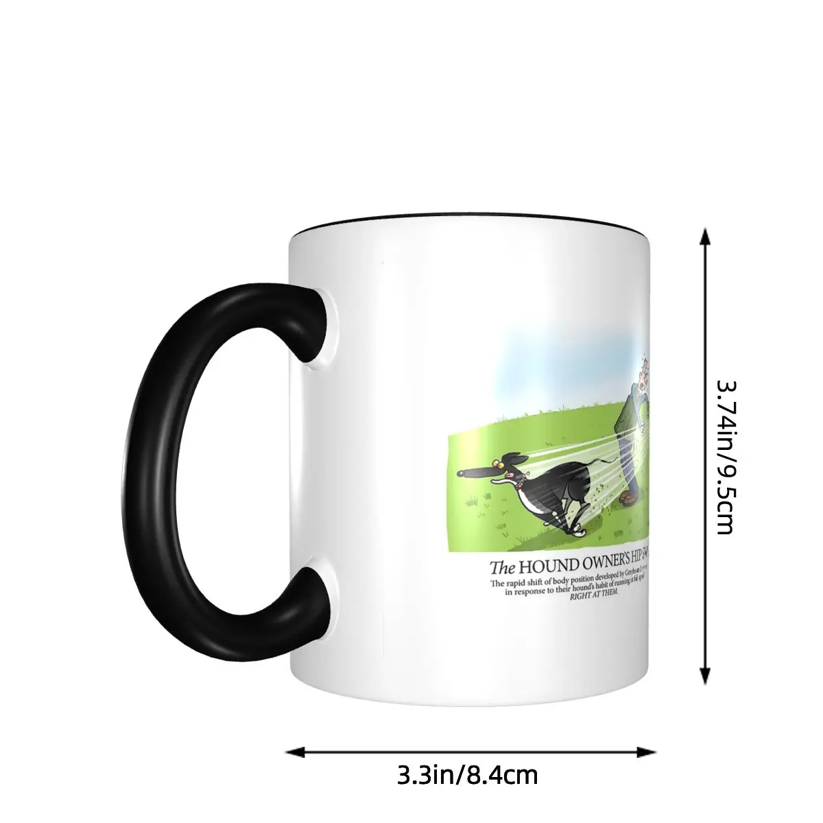 Hound Owner's Hip Sway Mug Funny Ceramic Coffee Cups Tea Mugs Milk Cup Drinkware Gifts for Woman Man