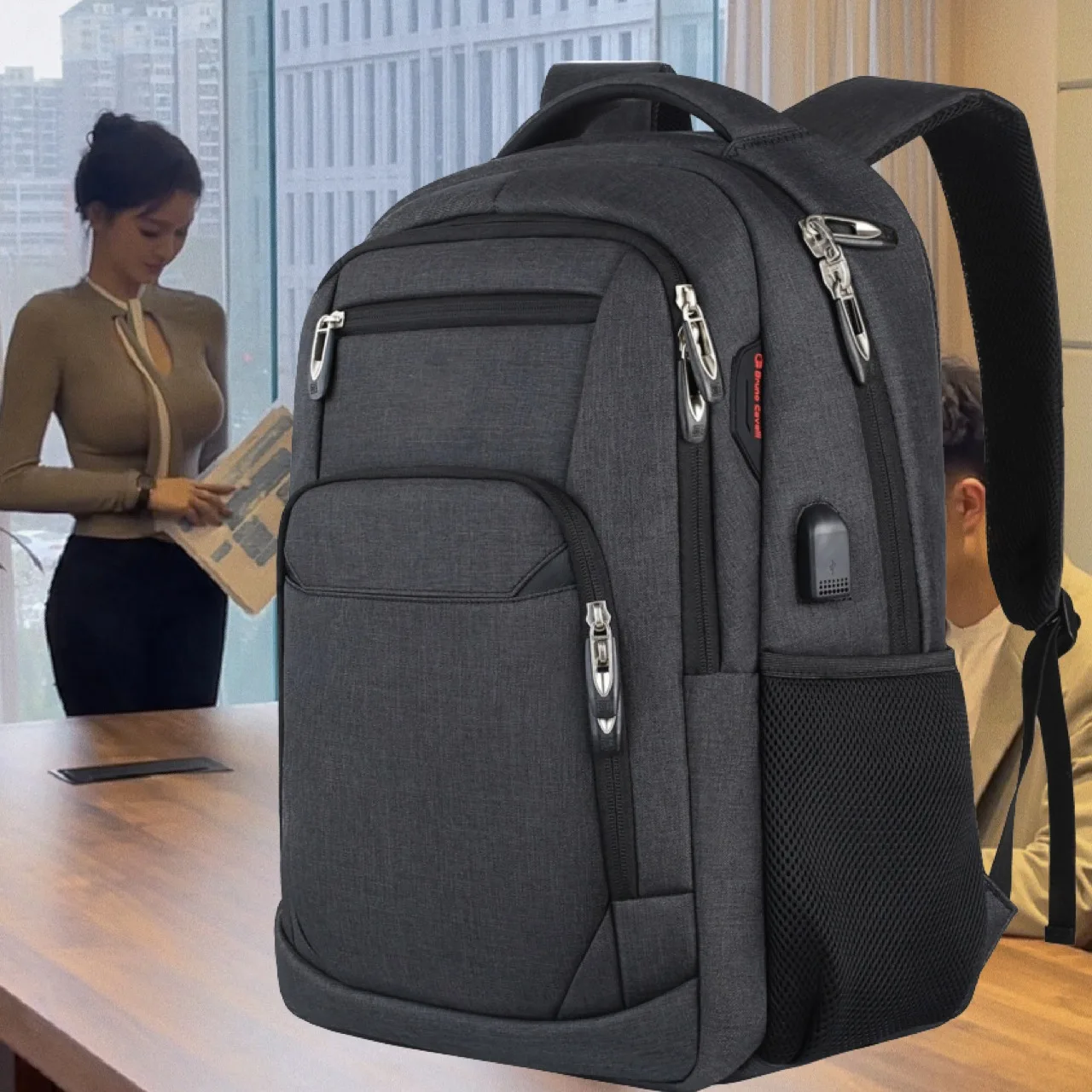 

Laptop Backpack Men's Casual Travel Back Pack Large Capacity Multi-functional Notebook Business Computer Backpacks School Bag