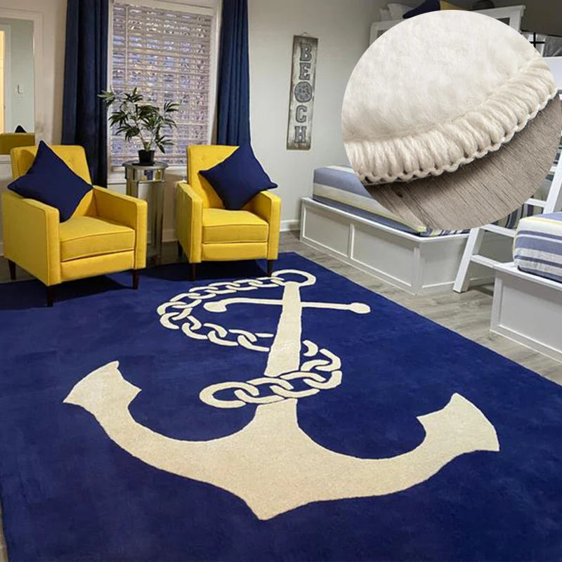 

Custom Children's Reading Area Carpet Boy's Room Rugs for Bedroom Cartoon Pirate Bedside Rug Large Area Carpets for Living Room