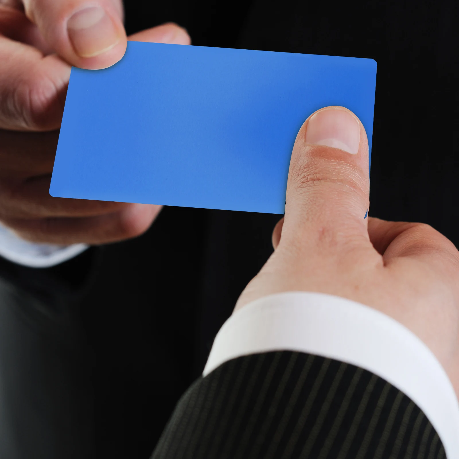 

50 Pcs Name Plate Engraving Blanks Metal Business Card Cards Aluminum Plaque Multifunction for Black