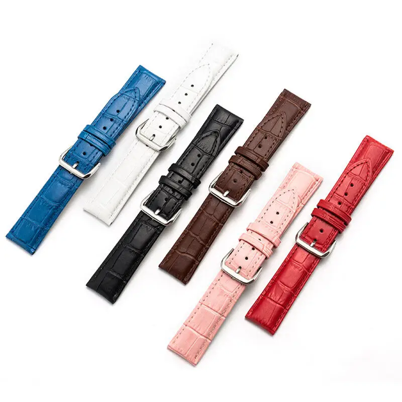 سوار من جلد البقر مقاوم للماء للرجال والنساء ، حزام جلدي ، حزام ساعة شامل ، 10 ، 12 ، 13 ، 14 ، 15 ، 16 ، 17 ، 18 ، 19 ، 20 ، 21 ، 22 ، 23 ، 24