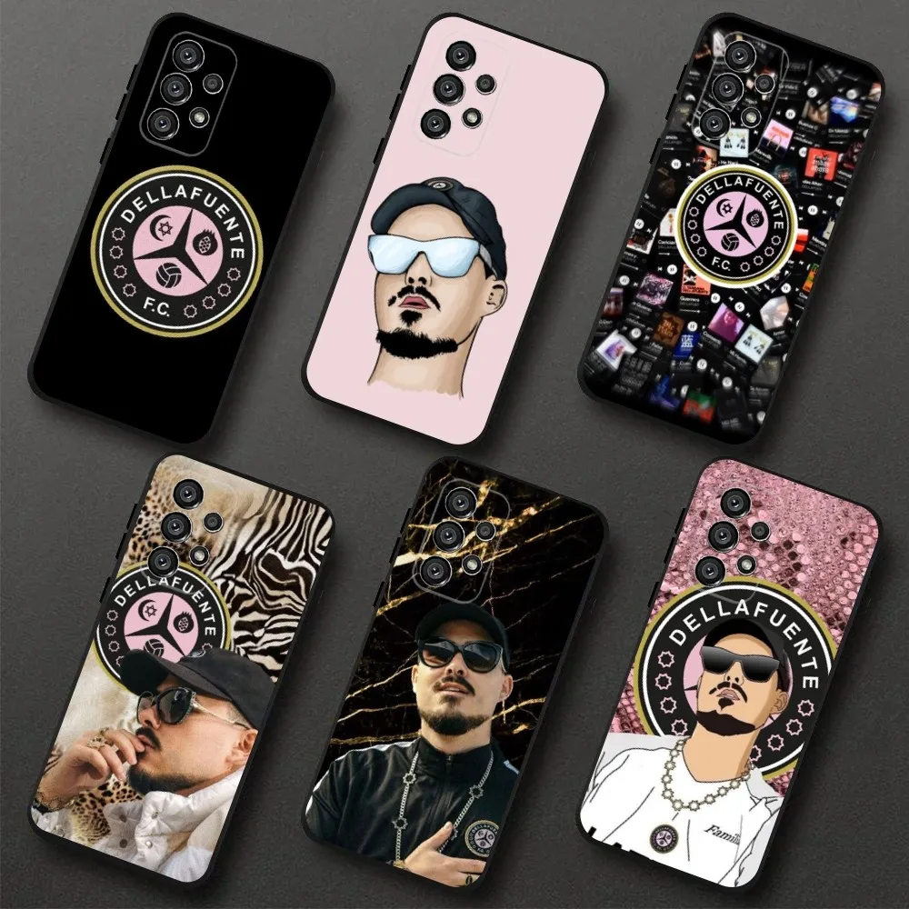 Singer D-Dellafuente F-FC Phone Case For Samsung Galaxy A20,A21s,A22,A31,A32,A52,A53,A72,73,A80,A91 Soft Black Cover