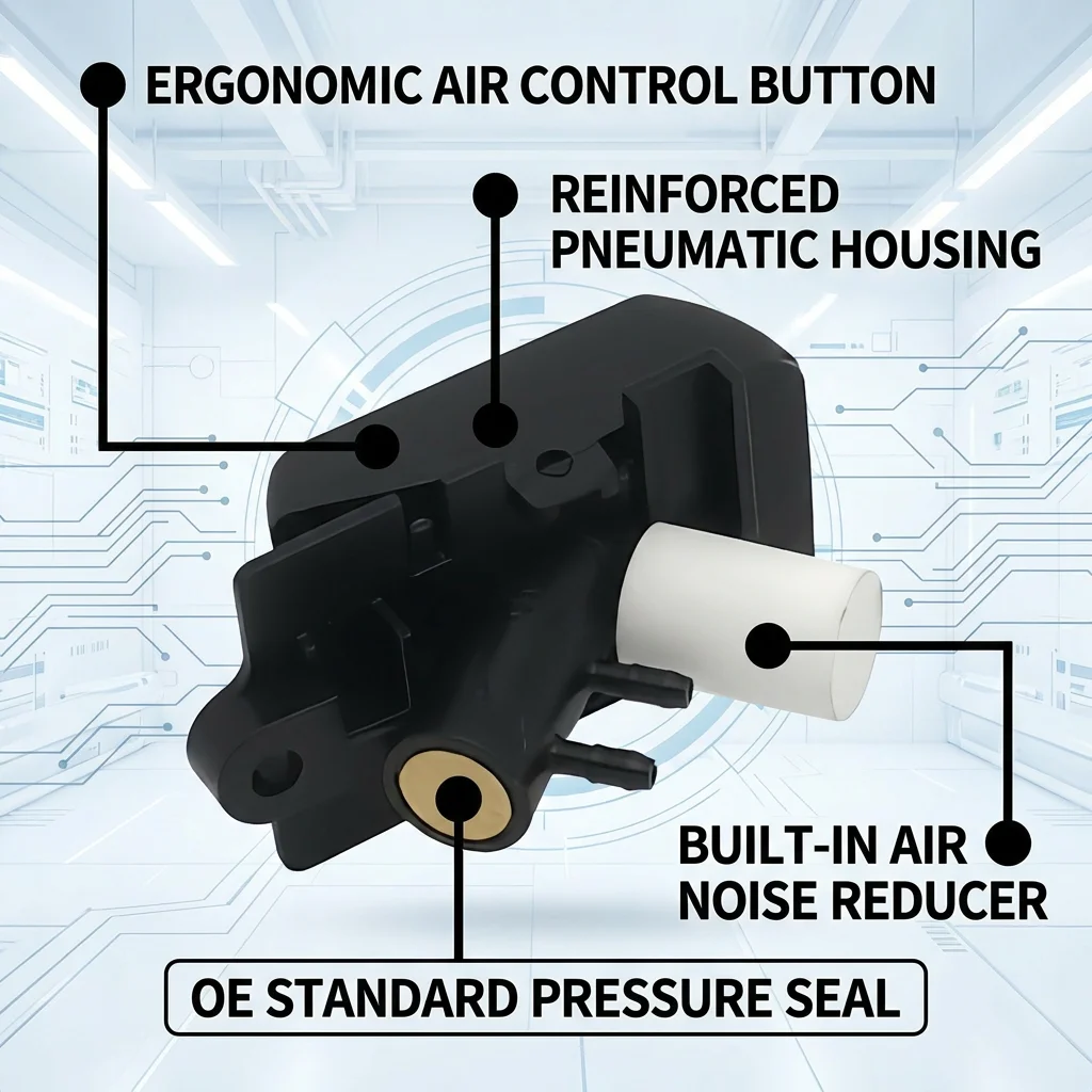 2197681 for SCANIA Truck Seat Lumbar Support Adjustment Valve Backrest Pneumatic Air Control Switch ISRI 6860 Seat Part
