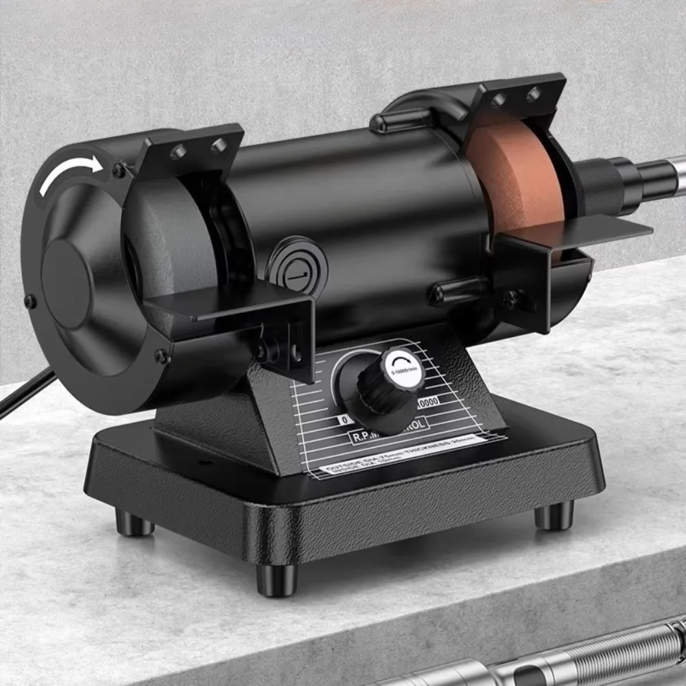 Mini Bench Grinder Multifunctional Electric Polisher Sander for Home Woodworking Jade Carving Cutting