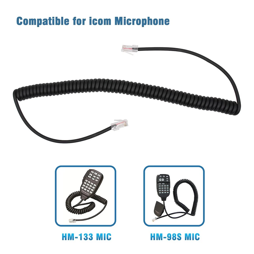 كابل الميكروفون للميكروفونات المحمولة ID-800H ID-880H IC-F111 IC-F211 IC-2710H IC-2720H IC-2820H IC-2725E IC-208H IC-E208 #4