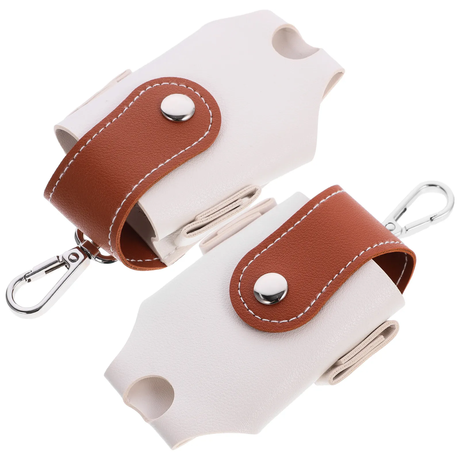 

2Pcs Golf Ball Bag Stable Wear-Resistant Outdoor Sports Storage Pouch Hanging Ring for Waist Golf Pole Easy Clean Portable Ball