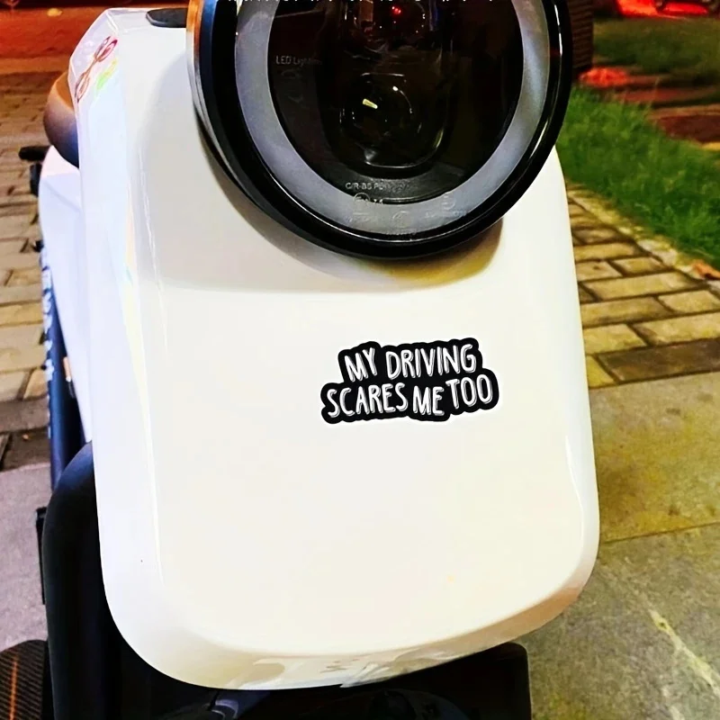 ملصقات نافذة ممتص الصدمات للسيارة My Driving Scars Me Too لشاحنة الشاحنة، شارات سيارة مقاومة للماء، ملحقات تزيين مادة الفينيل