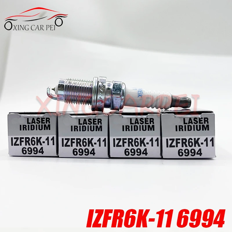 4PCS 9807B 5617W IZFR6K11 6994 9807B-5617W Carro Laser Iridium Spark Plug Para Honda Accord CRV Legend IZFR6K-11 9807B5617W