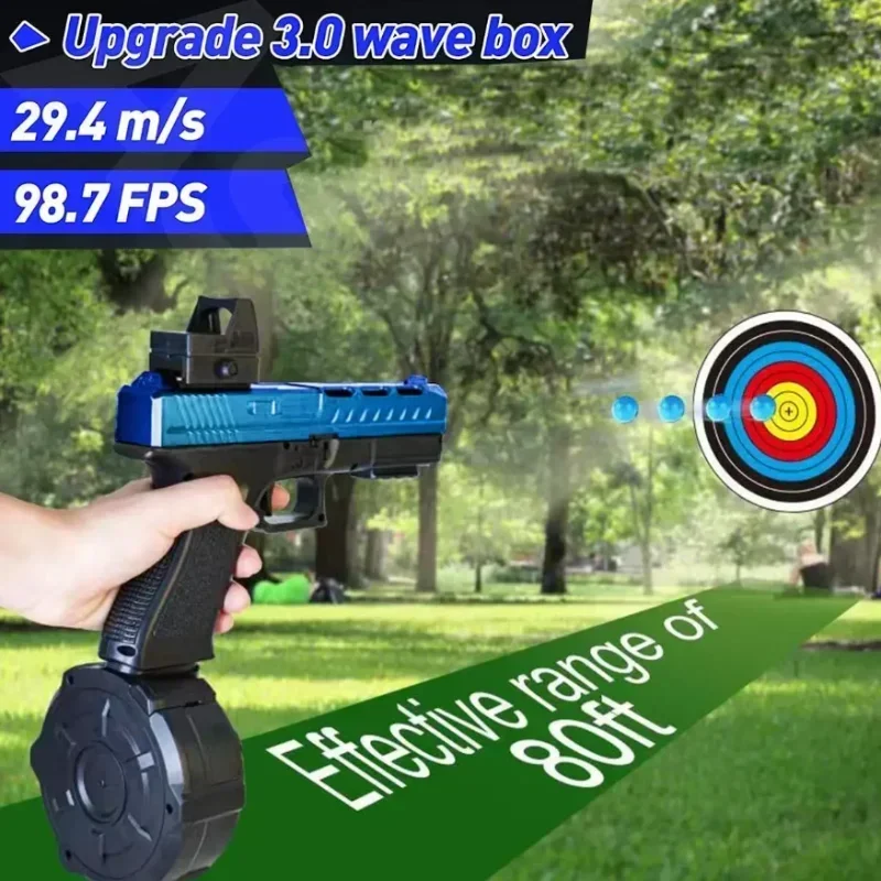 2025 Nuove pistole gel AMT 2 IN 1 Dual Mode Gel Ball GLOC G17 Pistola giocattolo Tuta Gioco di tiro all'aperto Splash Ball Gun Adulti Giocattolo Compleanno