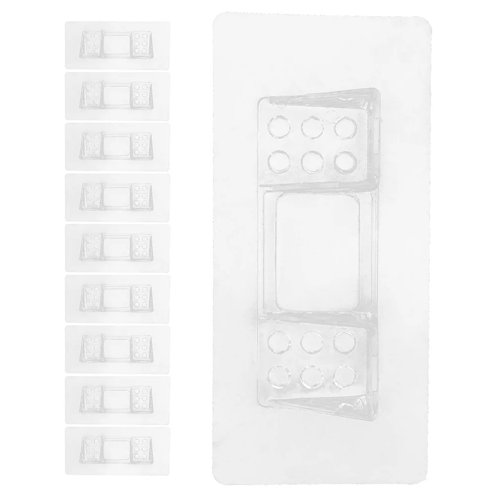 

12pcs Support Pegs Plastic Punch Free Sturdy Brackets For Bookshelves Cabinets Pantry Shelves Shelf Clips Cabinet Shelf Support