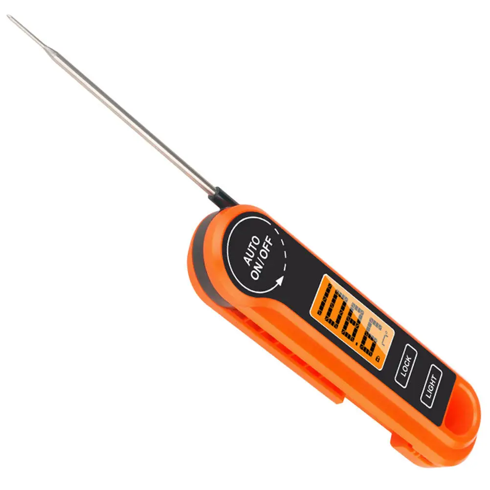 Professional Folding Waterproof Bbq Thermometer Digital Meat Thermometer for Grill Barbecue Smoking Cooking Instant Read Kitchen