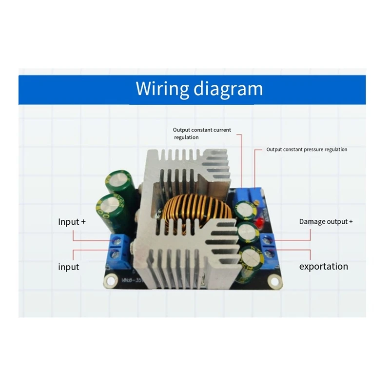 300W 15A DC-DC Step-Down Module Constant Voltage Constant Current Adjustable Power Supply 8-35V To 5V-30V