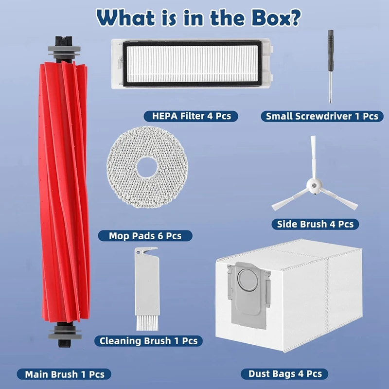 ل Q S، Qrevo Pro، Qrevo Plus روبوت فراغ فرشاة جانبية رئيسية فلتر Hepa ممسحة منصات أكياس الغبار الملحقات-A99X