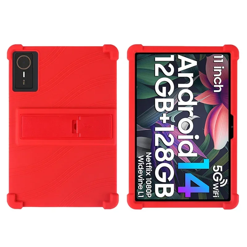 Para chuwi hipad 11 tablet 10.95 polegadas casaco à prova de choque capa android 14 suporte de silicone macio escudo protetor