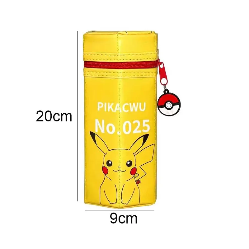 Imagem -05 - Criativo Pokémon pu Estojo de Couro Papelaria Kawaii Box Pen Holder Material Escolar Pcs por Lote