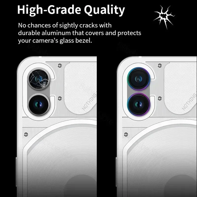 Camera Lens Metal Ring Protector Glass for Nothing Phone 2 1 Camera Lens Protection On Nothing Phone (2a) Camera Lens Film