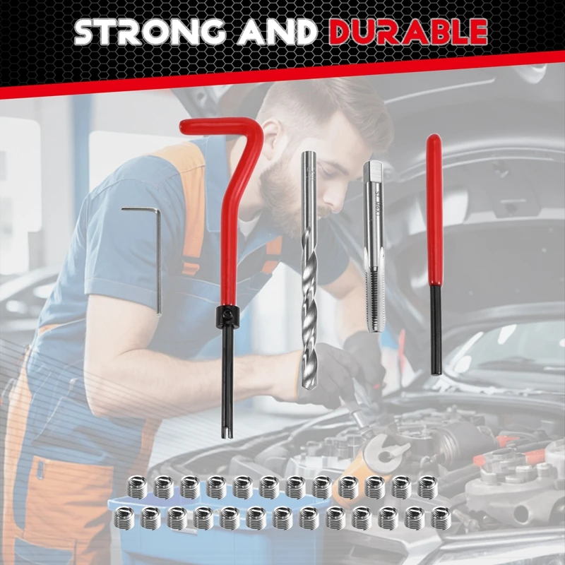 AD23-30PCS ชุดซ่อม M6x1 สําหรับคืนเสีย Spanner ประแจ Twist เจาะเครื่องมือซ่อมเครื่องมือ