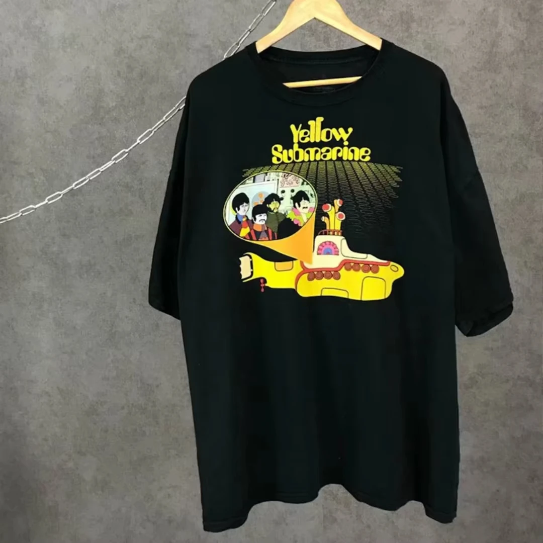 The Beatles Vintage Rock American Retro T-shirt Spring Fashion Sports Pure Cotton Men's T-Shirt Kid's Clothing Tee Y2k Woman