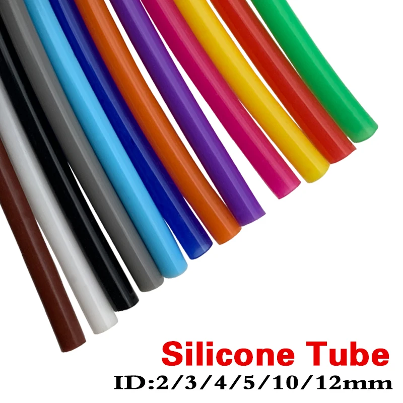 Silicone Tube 1 Meter ID 2 3 4 5 6 7 8 9 10 12 mm Flexible Rubber Hose Food Grade Soft Drinking Pipe Water Connector Soft Tube