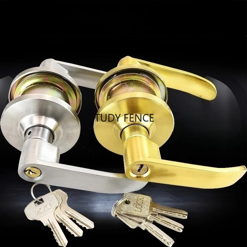 1set of Spherical Aluminum Alloy Handle Lock Set Indoor Bedroom Silent Room Door Lock Set 60/70 Tongue Lock Hardware Accessories
