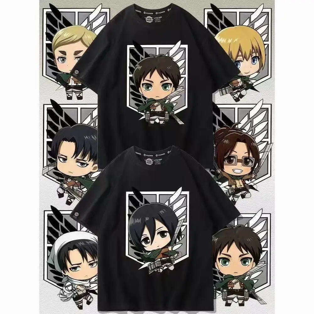Japanese Anime Girl Game Men's T-shirt Oversized T-shirt Casual Cotton Daily Four Season T-shirt Women's Clothing Breathable Top
