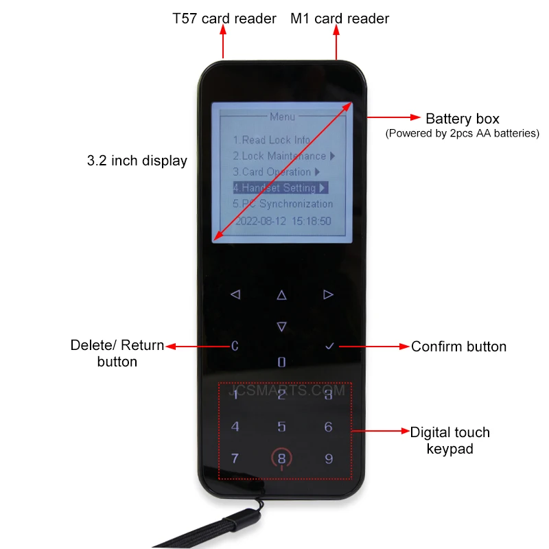 Grabador de tarjetas de Software portátil para Hotel, teclado Digital inalámbrico de mano, colector de datos Sim, lector de tarjetas, programador PDA