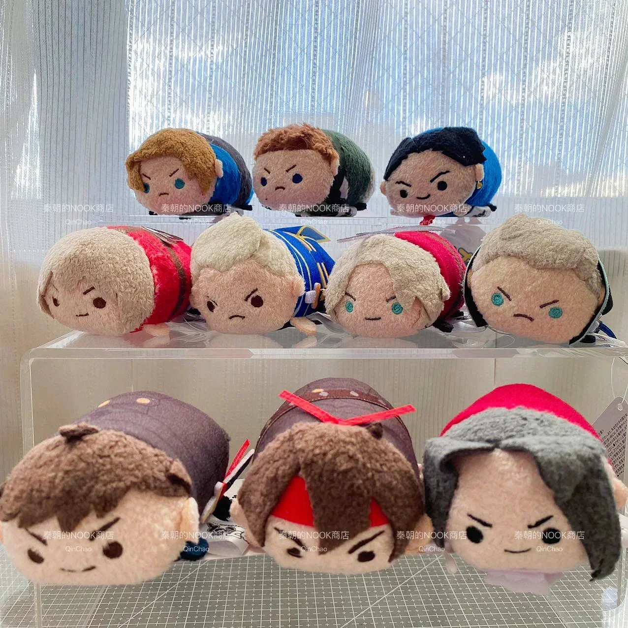 Anime Ace Attorney Kay Franziska Cute Cosplay Mini Soft Plush Doll Stuffed Pillow Keychain Pendant Figures Decor Plushie Toys