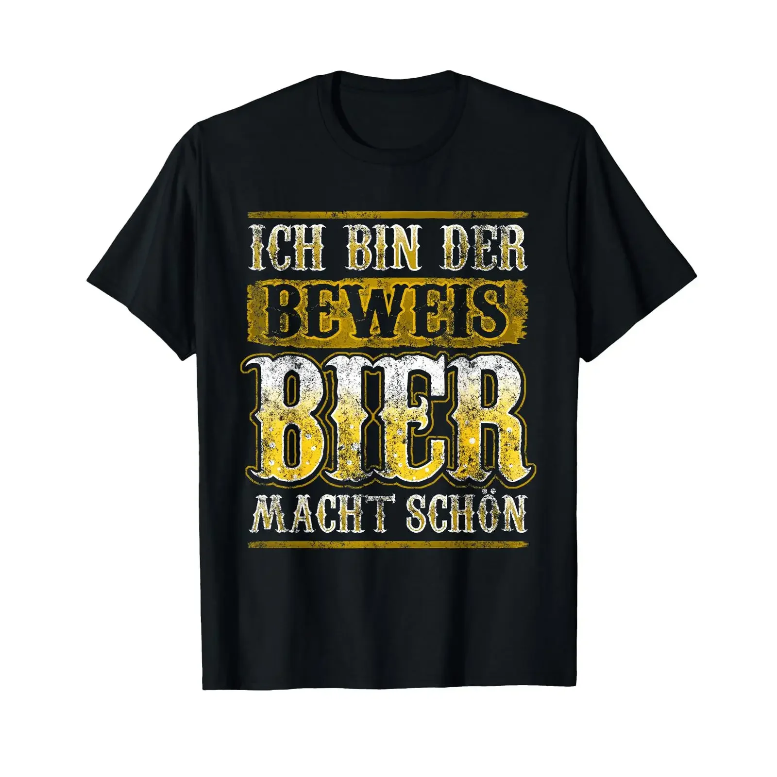 Camiseta vintage con diseño de Ich Bin der Beweis Bier Macht schön Alkohol Durst Saufen, ropa de diseñador informal y elegante