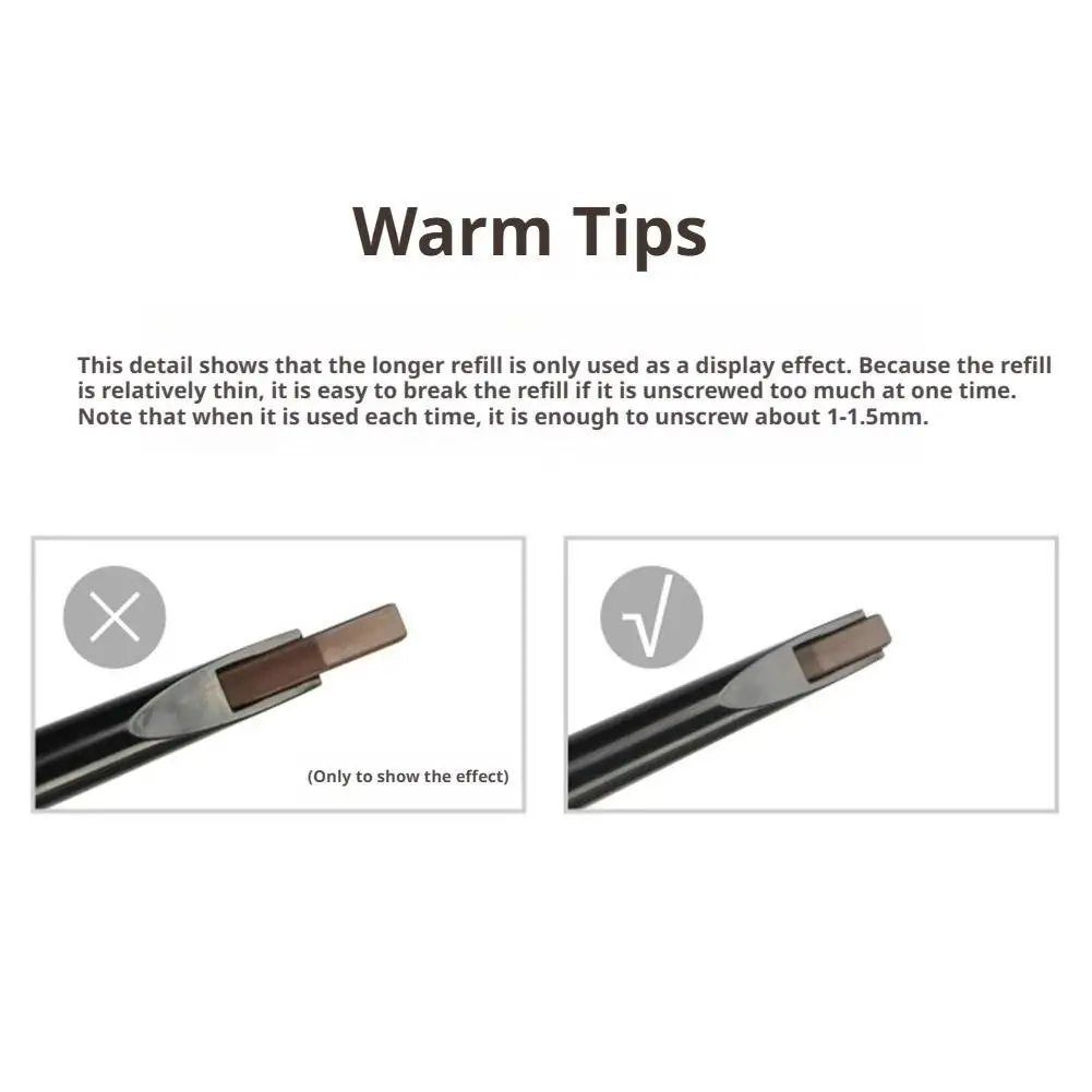 3 Farben natürliches Make-up Doppelköpfe automatischer Augenbrauenstift wasserdicht langlebig Easy Ware Augenbrauenstift mit Augenbrauenpinsel