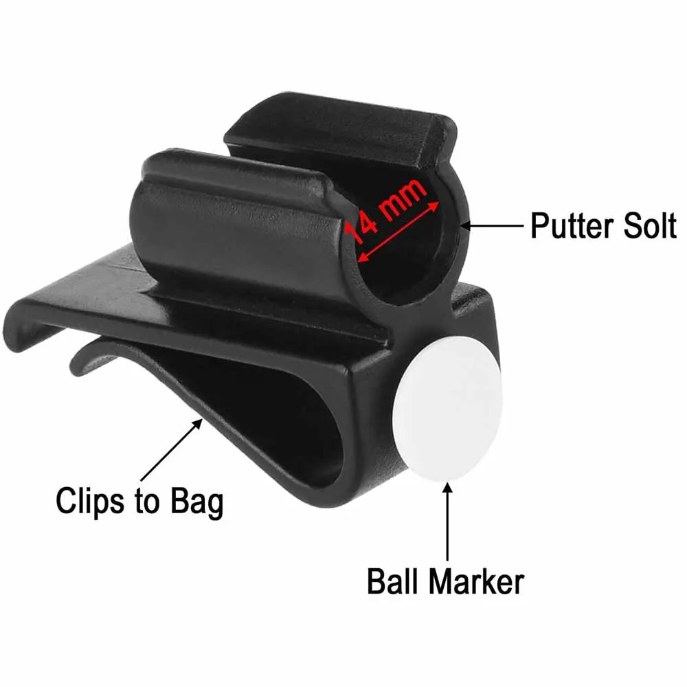 1 Pcs Golf Putter Holder Clamp Clip Stand Organizer Club Aid Tool Accessories with Golf Ball Mark Training Aids Drop Ship