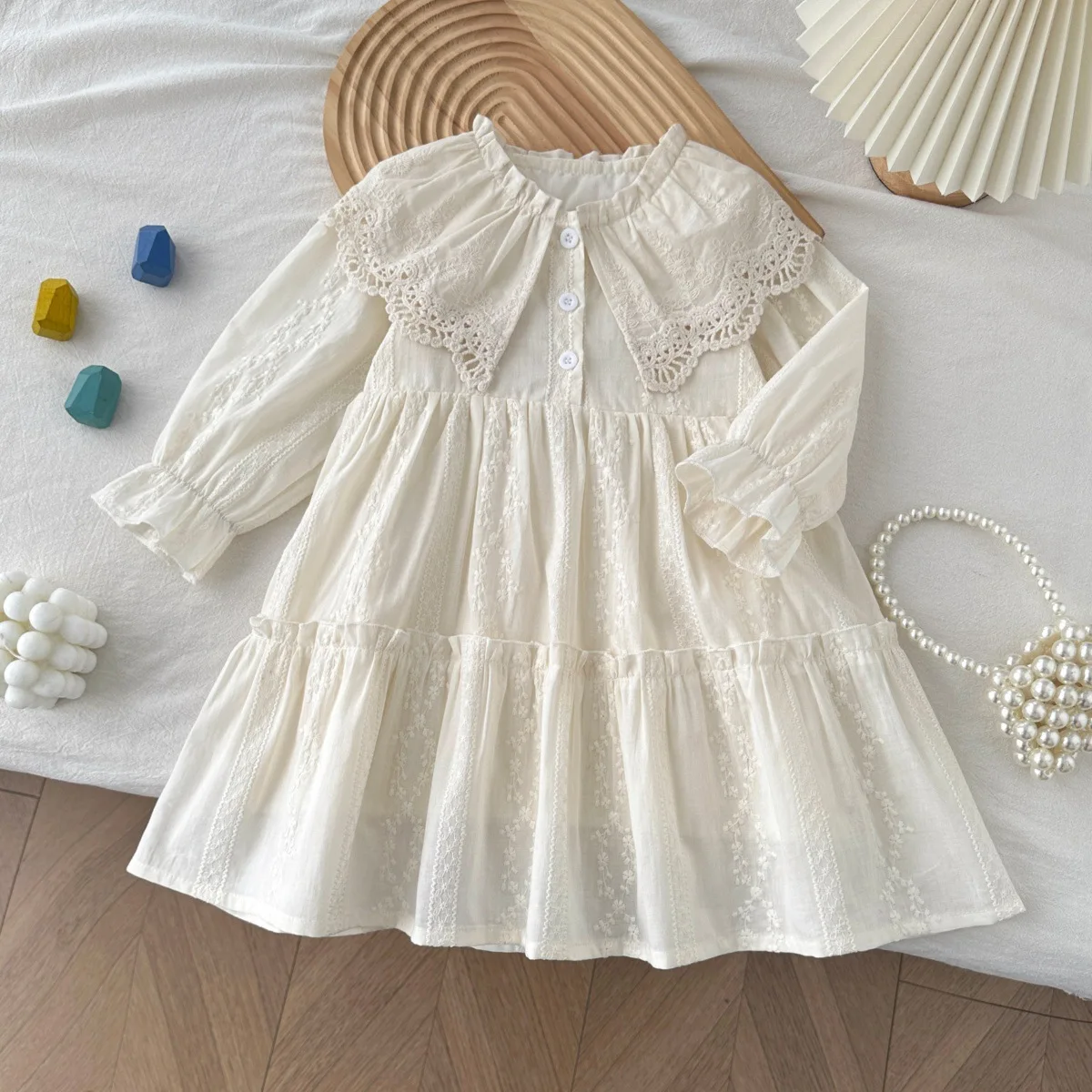 

Платья для девочек Весна-Осень 2026: Детское платье с длинным рукавом для малышек, нарядное платье принцессы для вечеринок, милый детский наряд, платье на день рождения