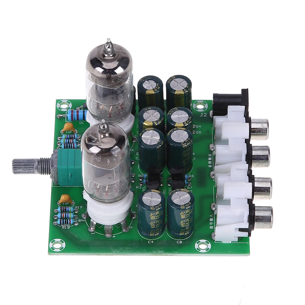 6J1 Hifi Stereo Electronic Tube Preamplifier Board Finished Preamp Amplifer Module DIY Kits Bile Amp Effect Tool Parts Accessory