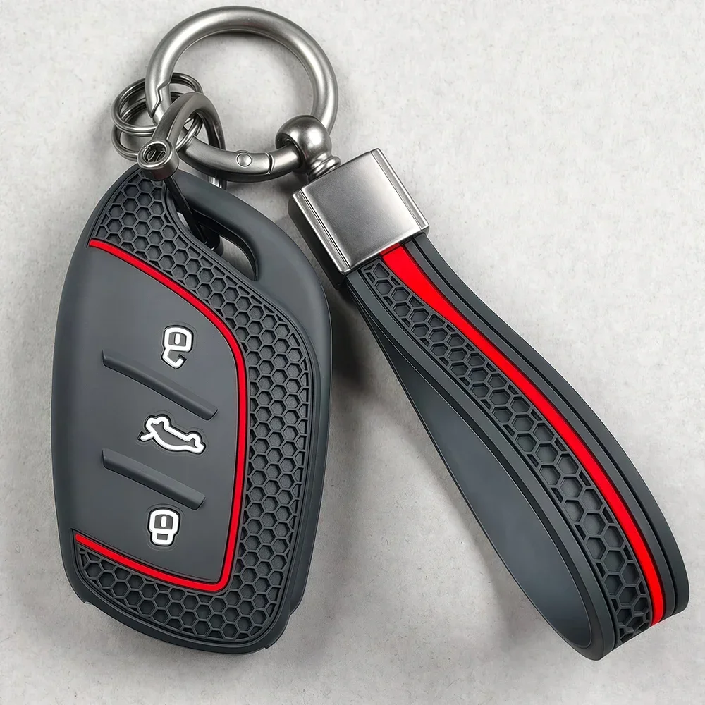 Silikon-Autoschlüsselhülle für MG ZS HS 2026 2025 MG6 MG4 MG5 MG3 MG7 Roewe RX3 RX8 ERX5 RX5 I6 I5 Zubehör – Detail 7