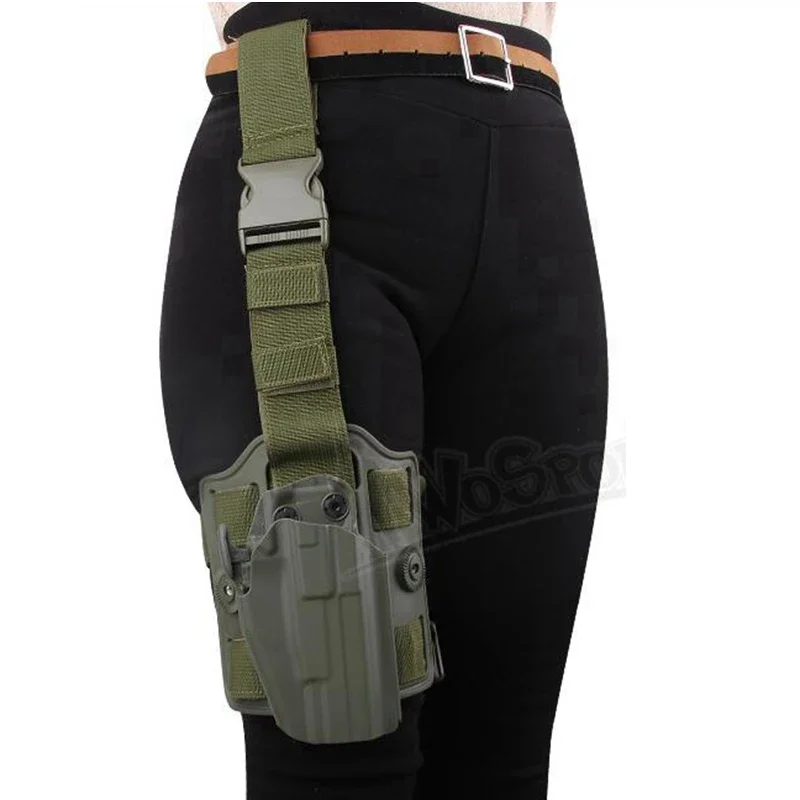 Air Gun Drop Leg Platform, Tactical Thigh Mount Rig Platform, Drop Leg Holster Panel For IMI Series Holsters or Magazine Pouch