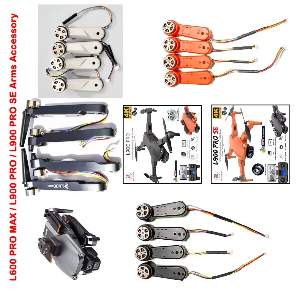 LYZRC Drone Full Motor Arms Original Motor Arms for L600 PRO MAX / L900 PRO / L900 PRO SE / L900 PRO SE MAX Dron Accessory