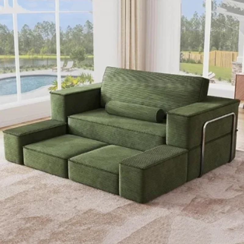 أريكة مضغوطة حديثة من الشمال فاخرة متعددة الوظائف لغرف النوم المستقيمة أريكة مضغوطة تصميم مريح ملحقات Divano