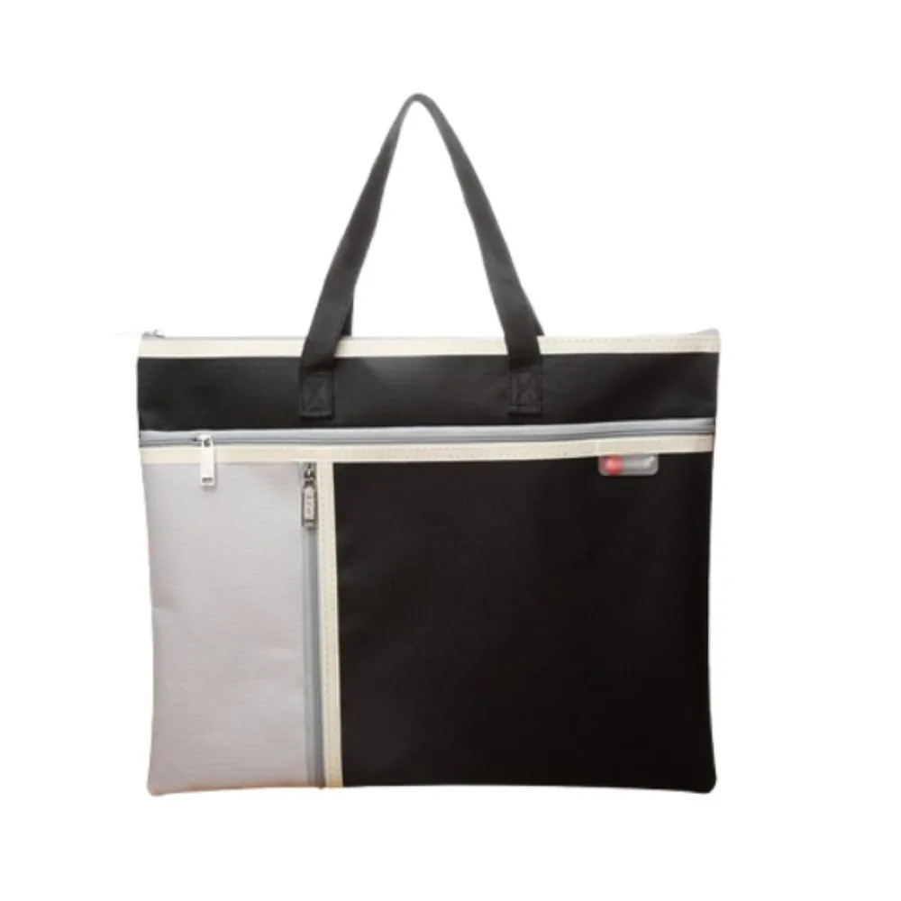 

Portable Book Storage Bag Oxford Cloth Waterproof File Organizer Handheld Dustproof Document Storage Bag Back To School