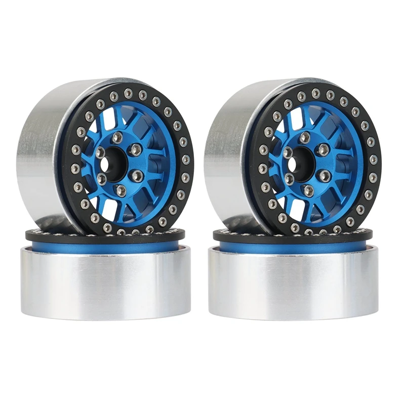 

FBIL-4PCS Metal 1.9 Beadlock Wheel Rim Hub For 1/10 RC Crawler Car Axial SCX10 90046 AXI03007 Traxxas TRX4 RC4WD D90 D110