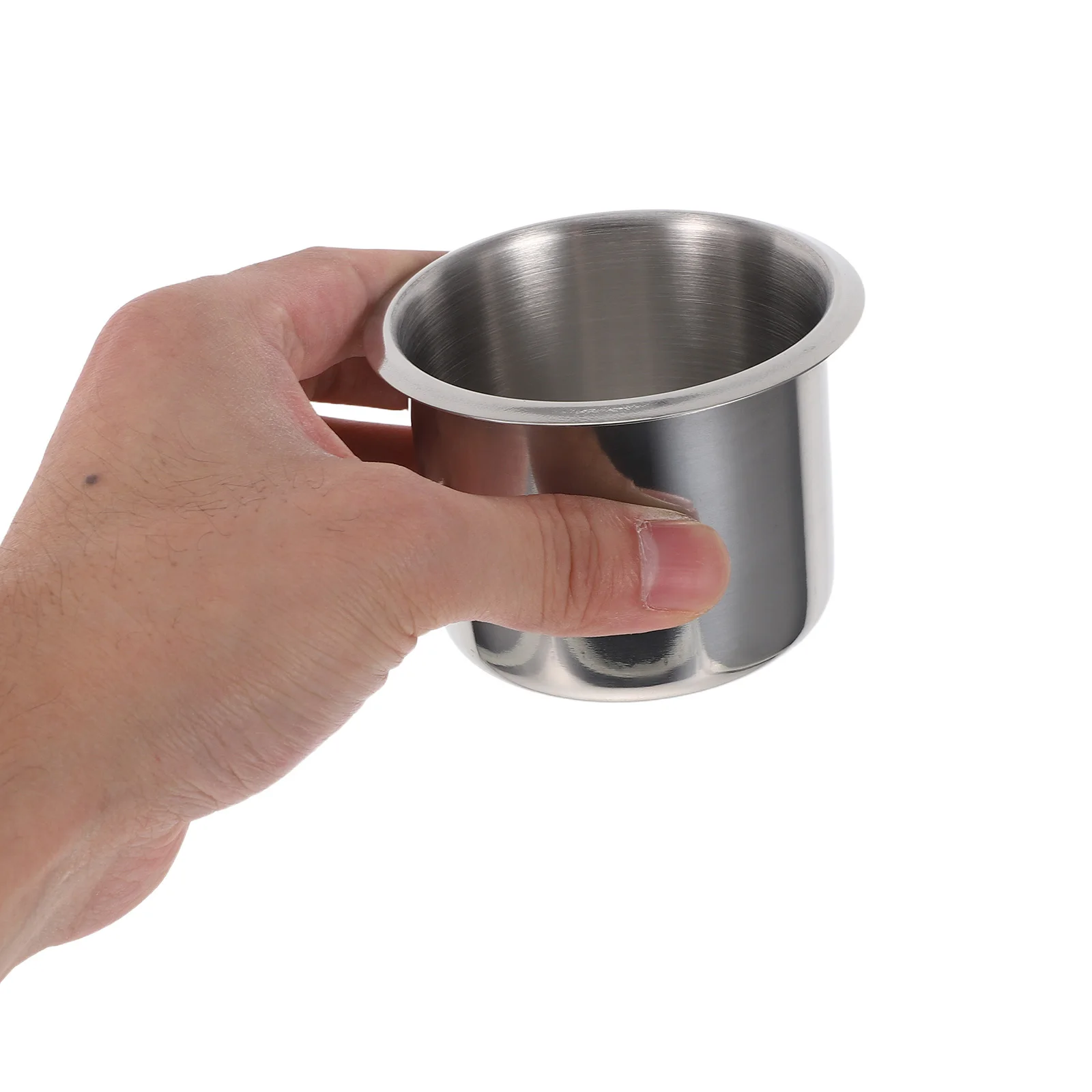 

2pcs Portable Rv Insert: Stainless Steel Drop-In Car Drink For Van Boat Table Armrest, Foldable Cup Holder For Rv